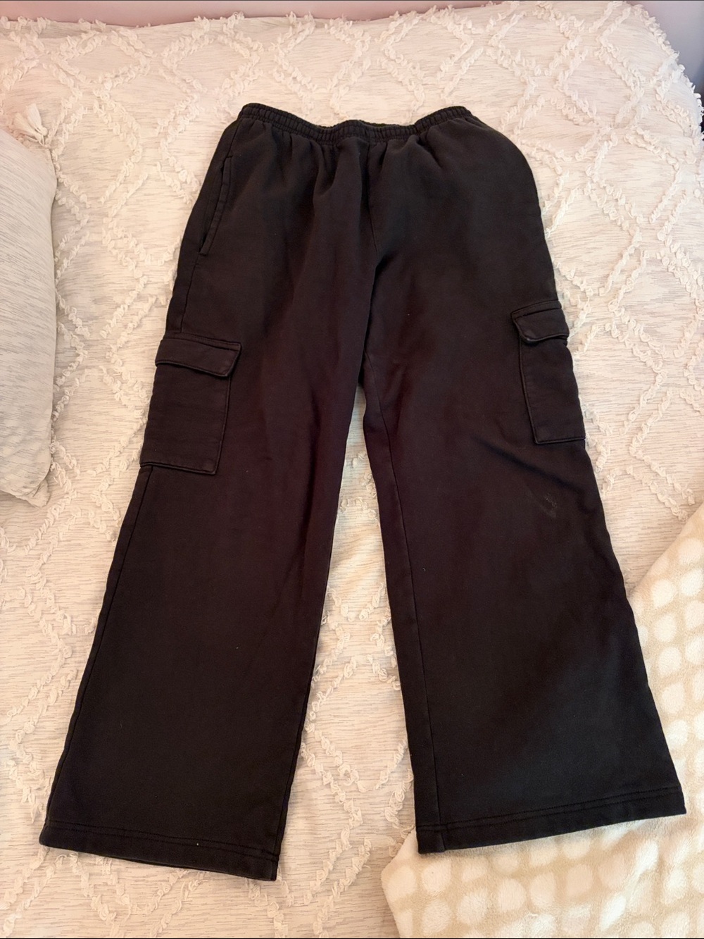 Brandy Melville Black Cargo Sweatpants